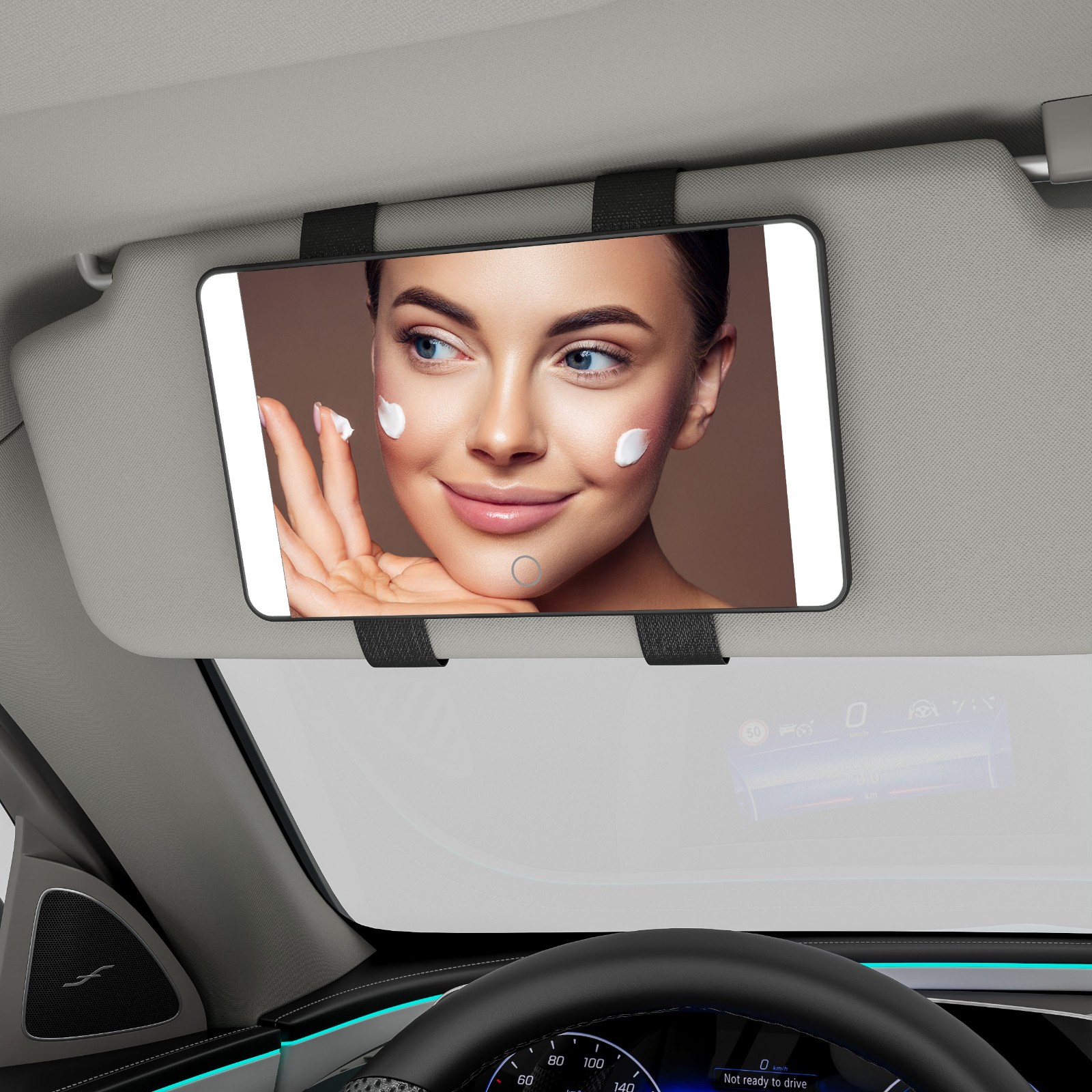 Rechargeable Car Sun Visor Mirror