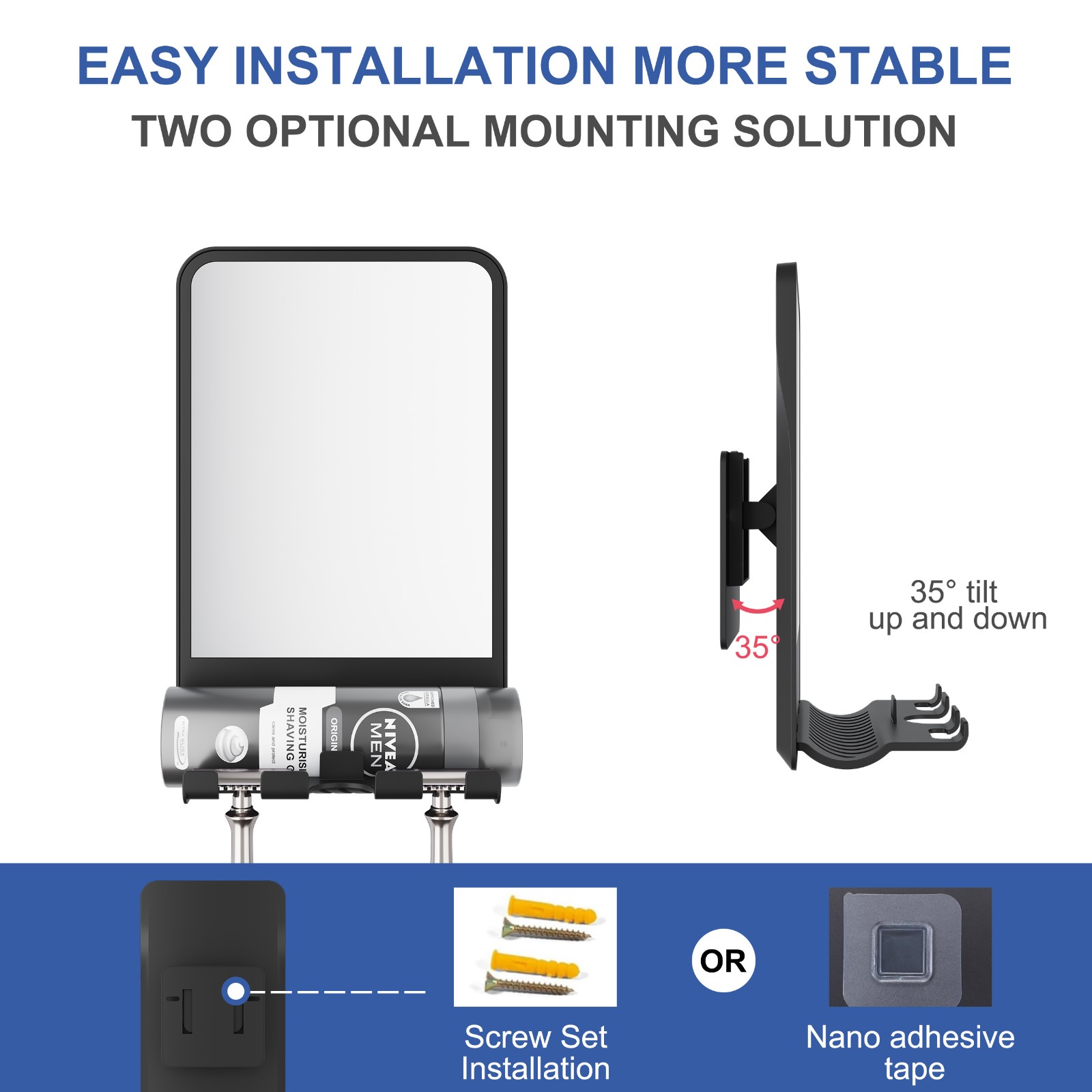  SM409 Fogless Shower Mirror