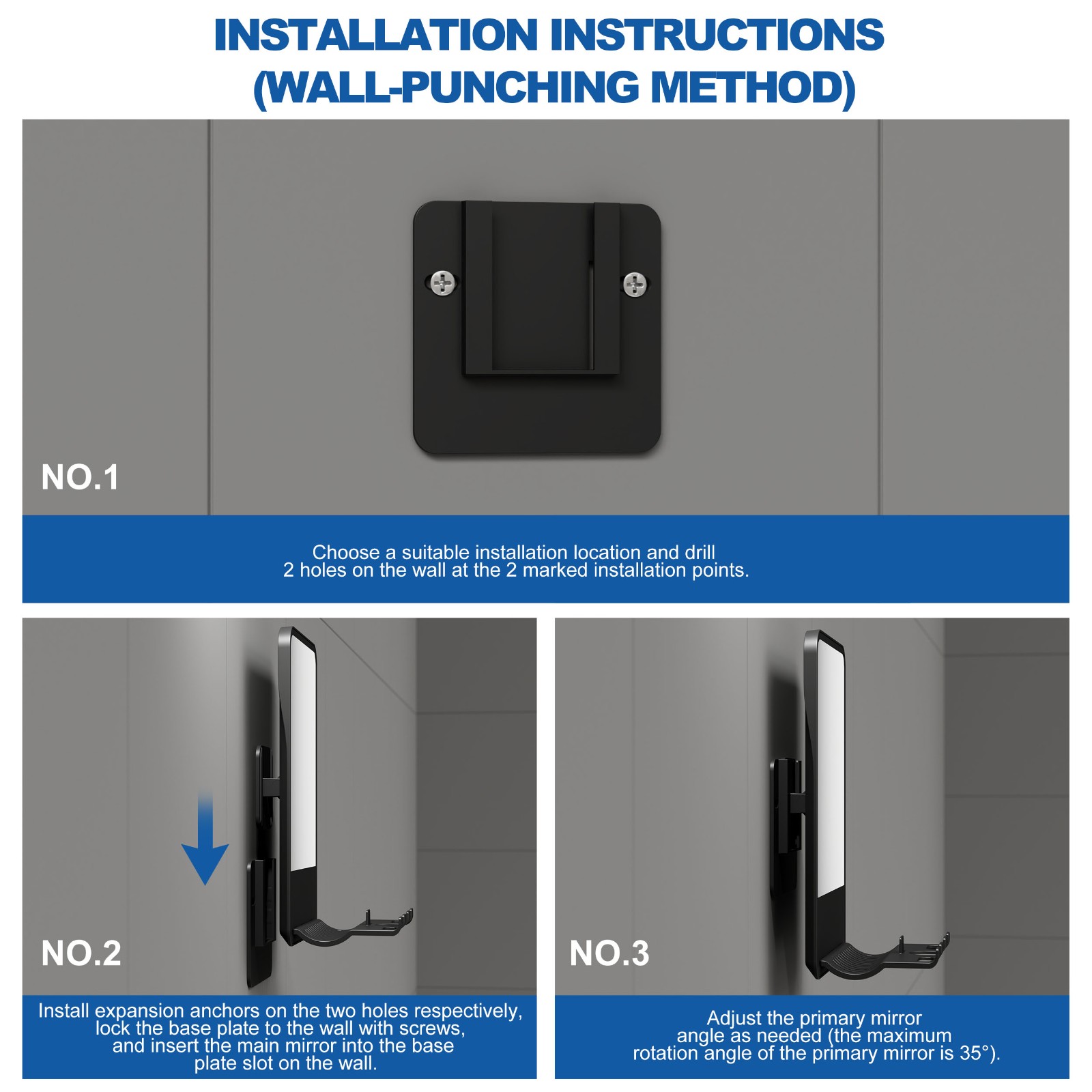 SM409 Fogless Shower Mirror
