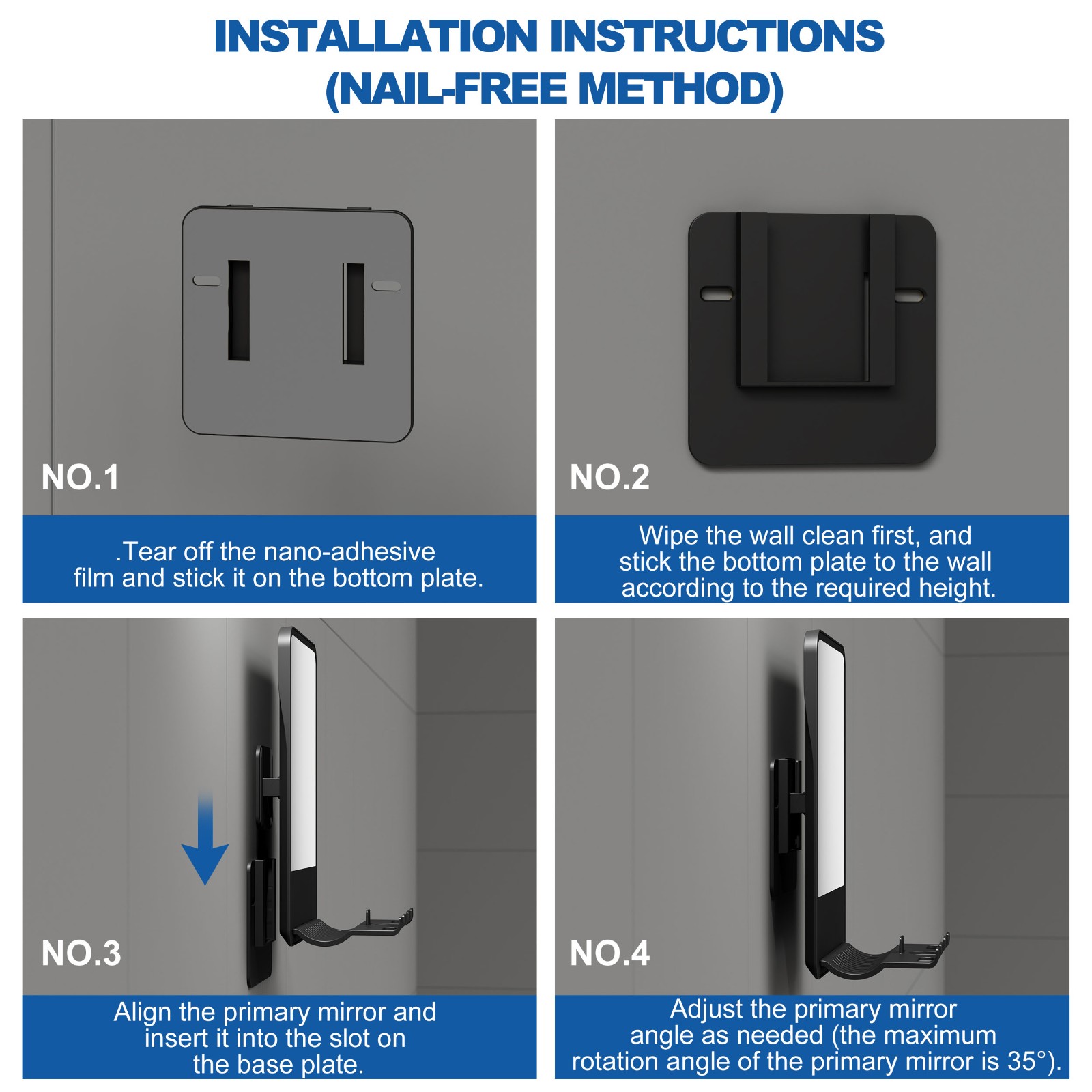  SM409 Fogless Shower Mirror