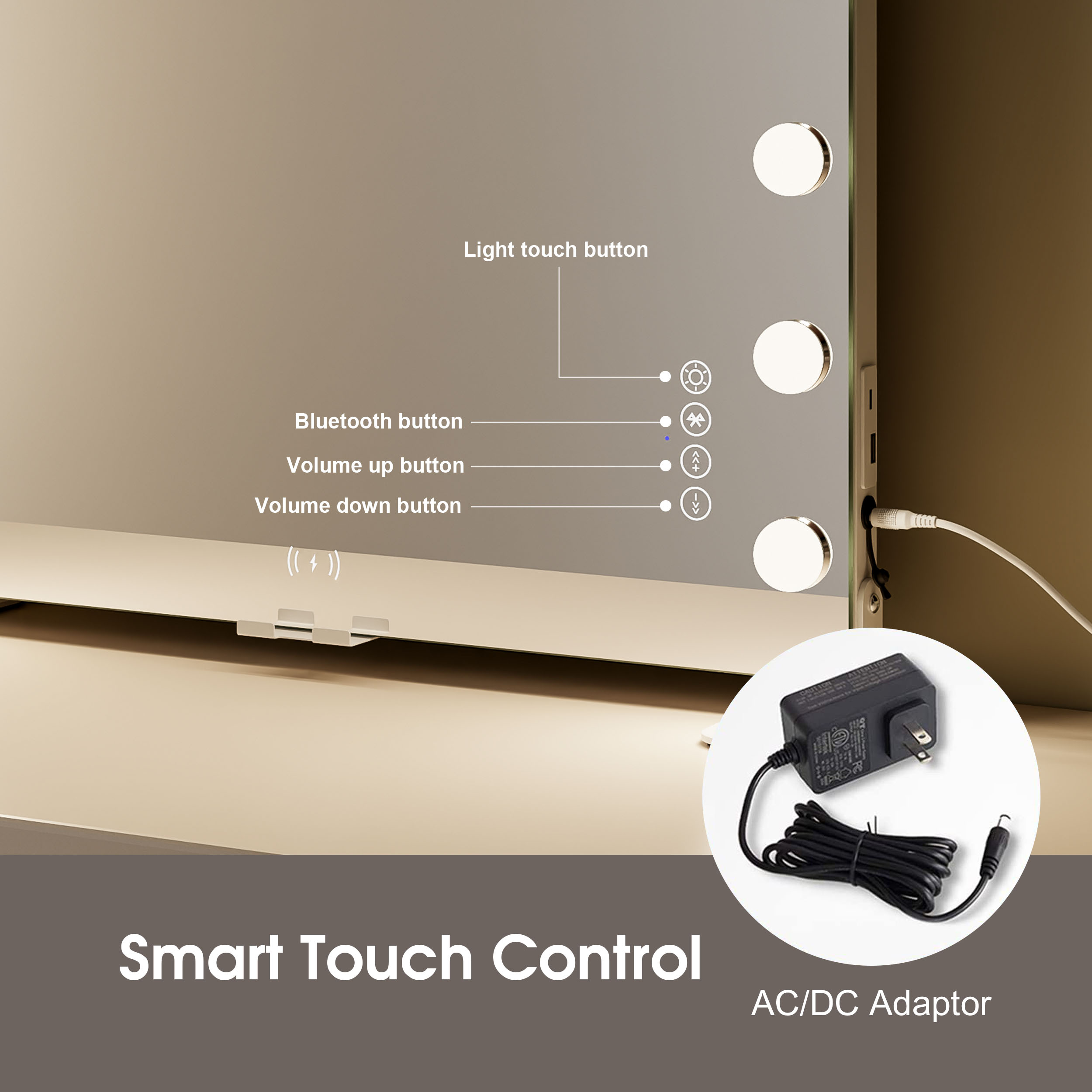 Bluetooth Speaker Hollywood Mirror