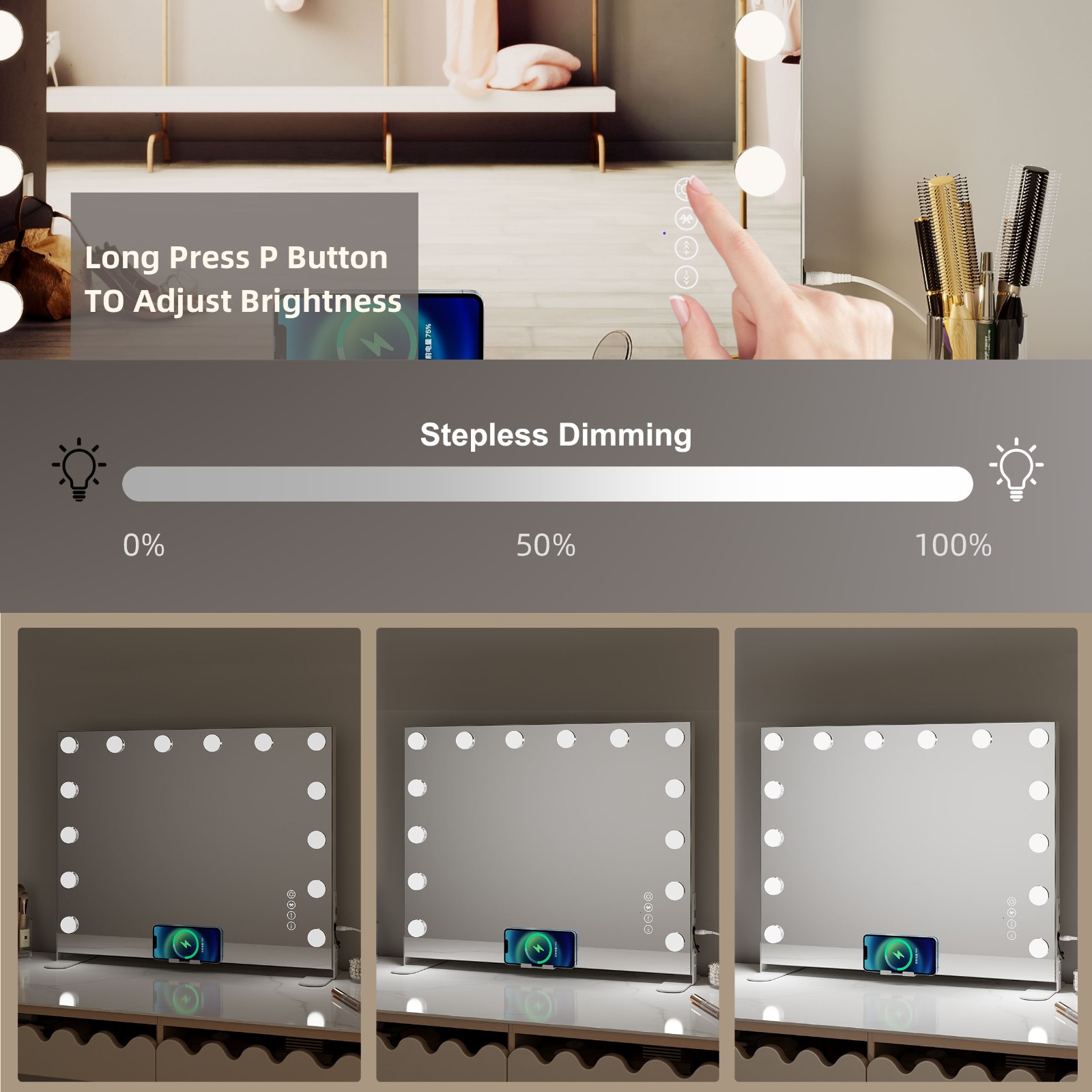 Hollywood Vanity Mirror With LED Lights