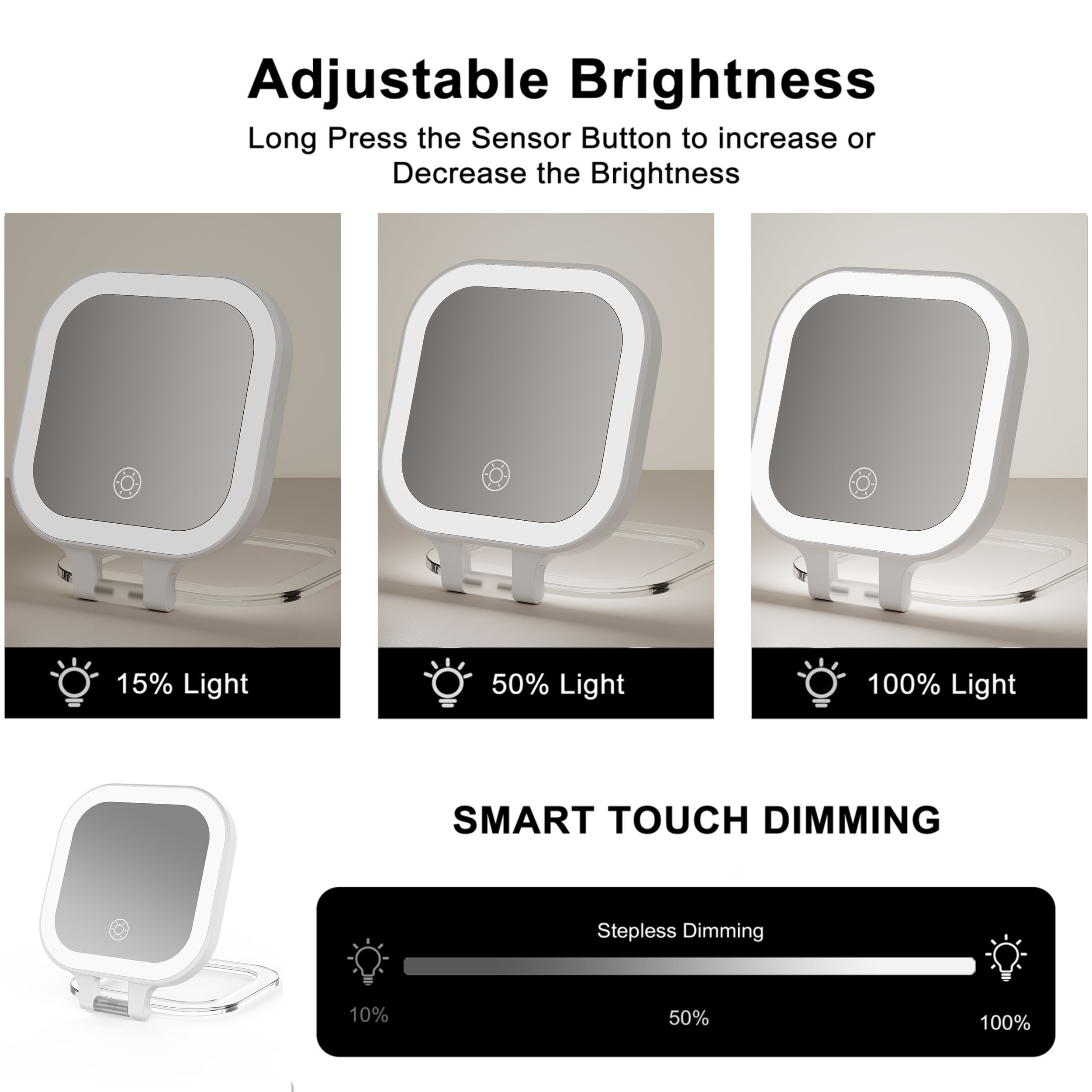 Rechargeable Compact Mirror