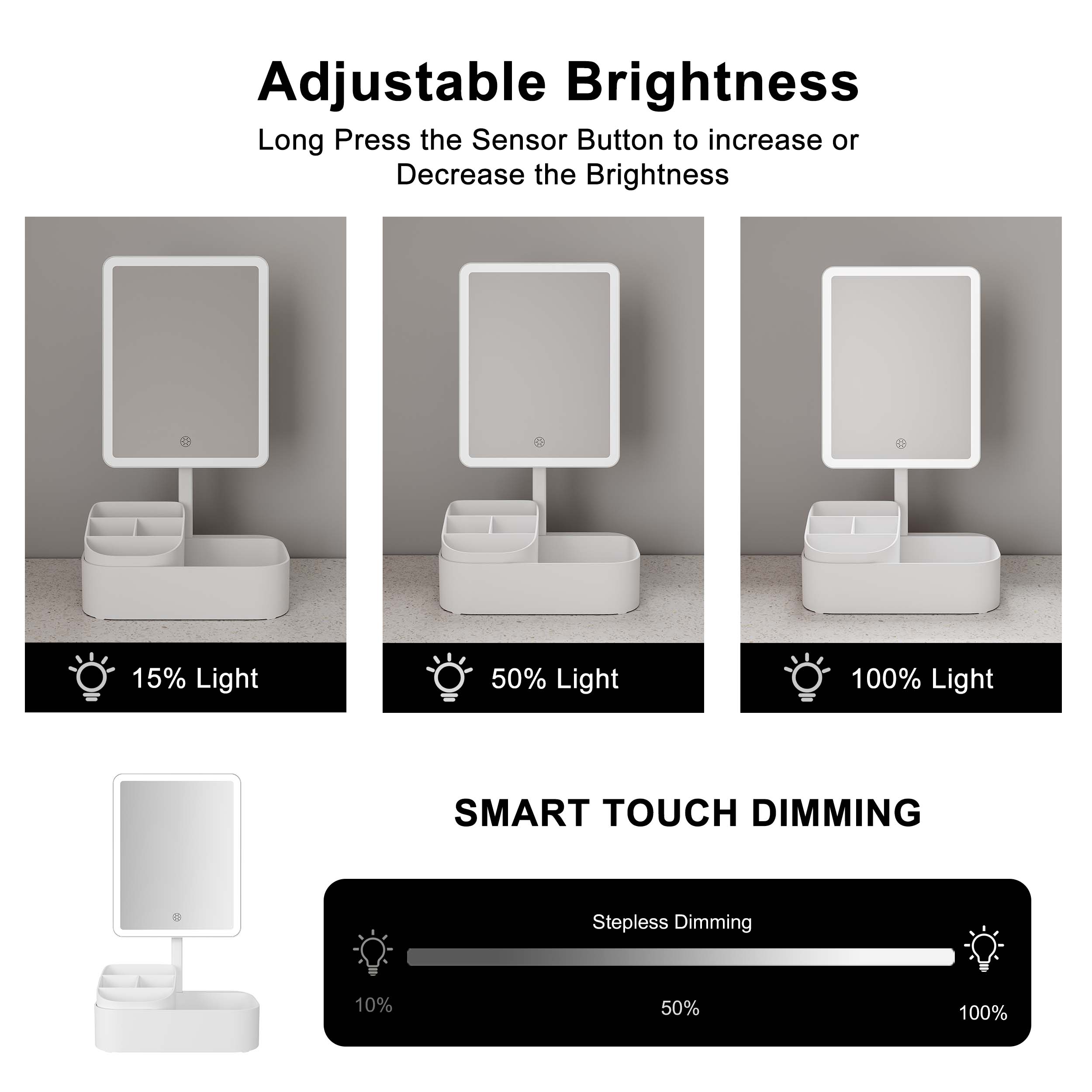 1742886534510146.jpg Makeup Organiser With Mirror