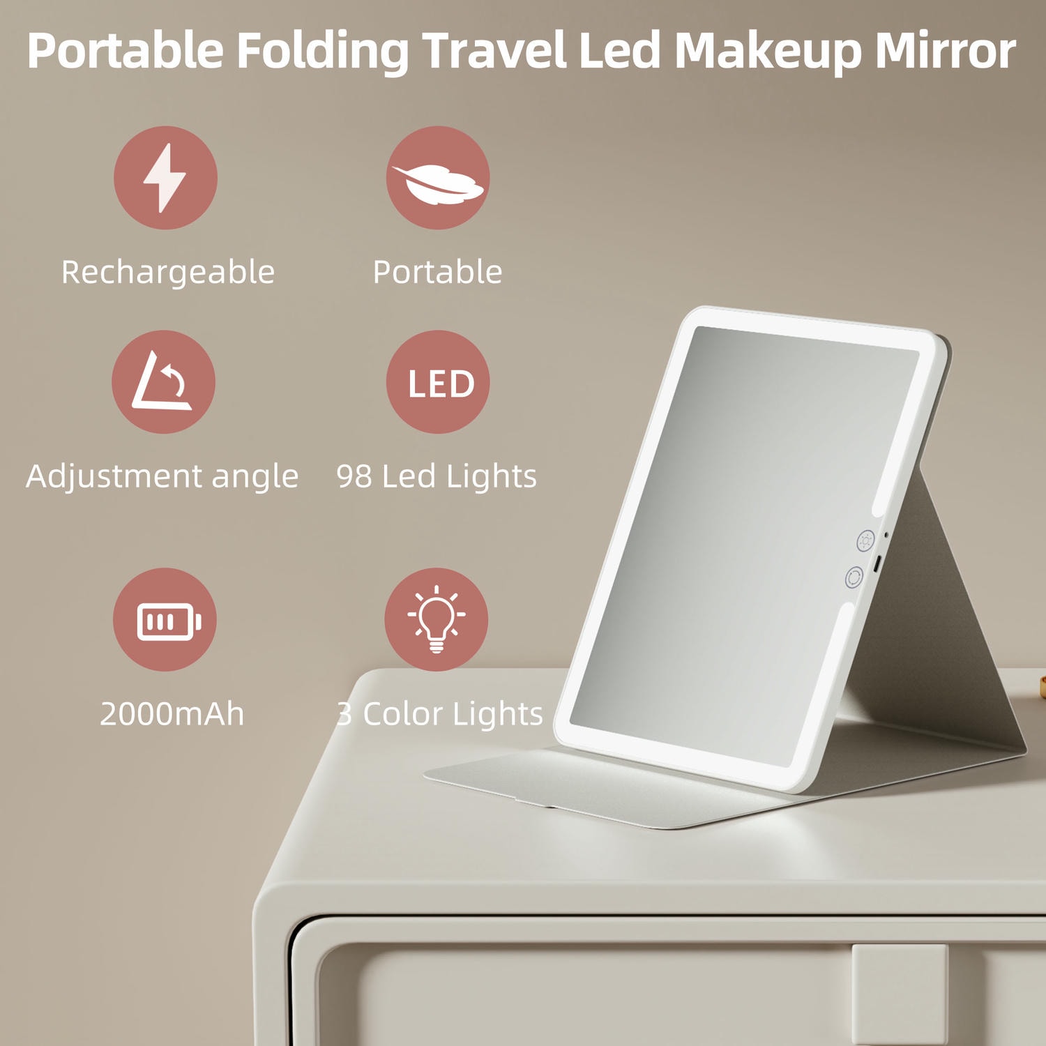 Folding Makeup Mirror